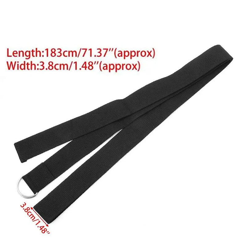 สายโยคะผ้าฝ้าย ขนาด 183*3.8 ซม - D Ring Strap บทวิจารณ์และราคา